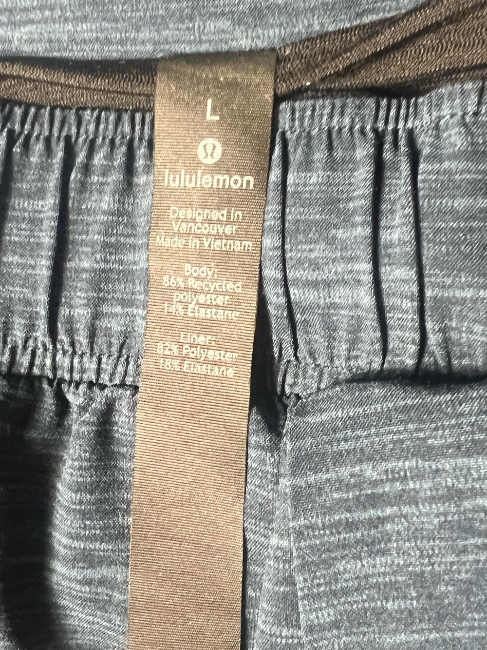 Lululemon Men’s Gray Athletic Training Shorts Size Large Lined Performance Gym